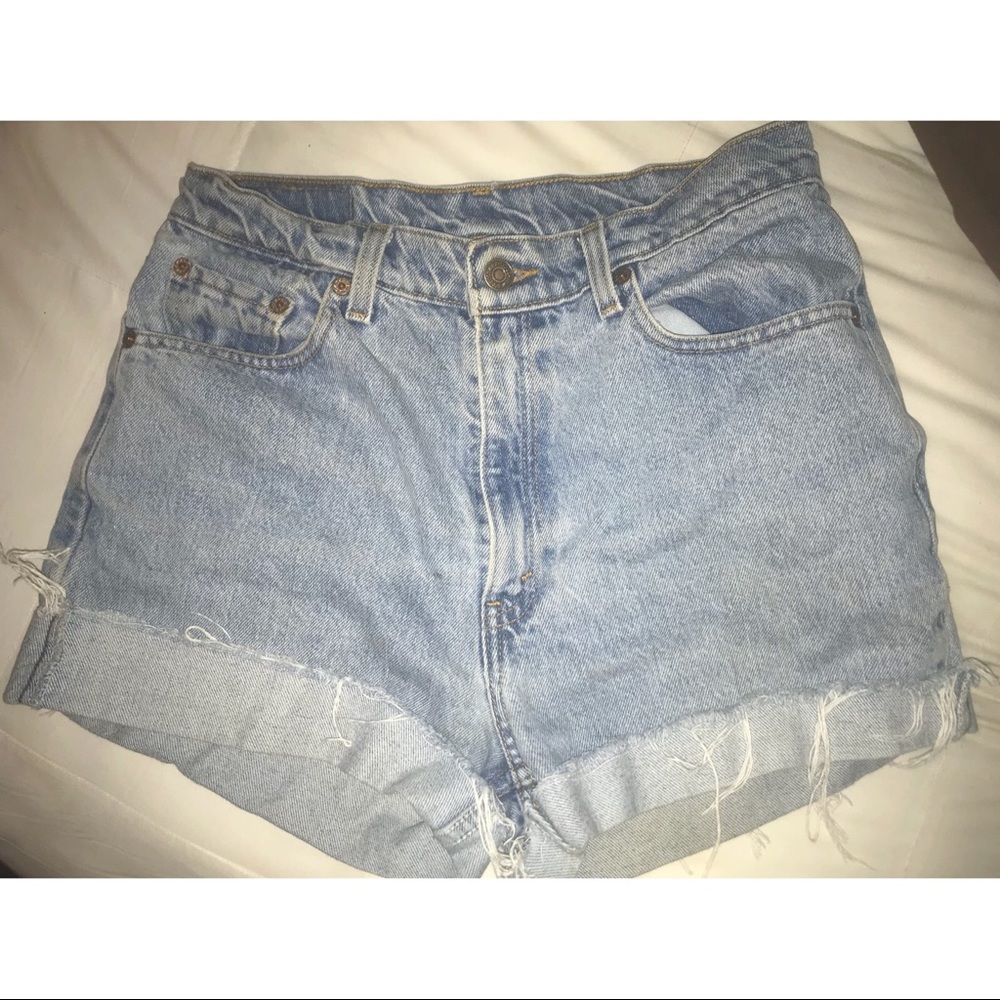 Vintage Levi’s High Waisted Denim Cut Off Shorts